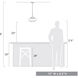 Ingalls 1 Light 12 inch Matte Black Pendant Ceiling Light in Vintage Milk Glass, Medium